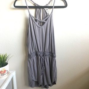 Grey romper rope detail #343